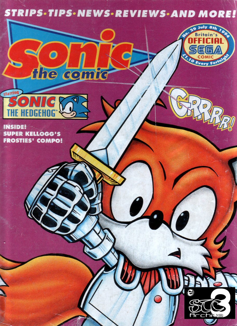 Sonic - The Comic Issue No. 029 Comic cover page